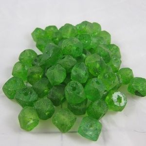 DIY - Emerald green sea glass - jewelry making